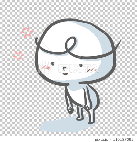 Relaxed and fluffy white person Relaxed and fluffy white person 110187093