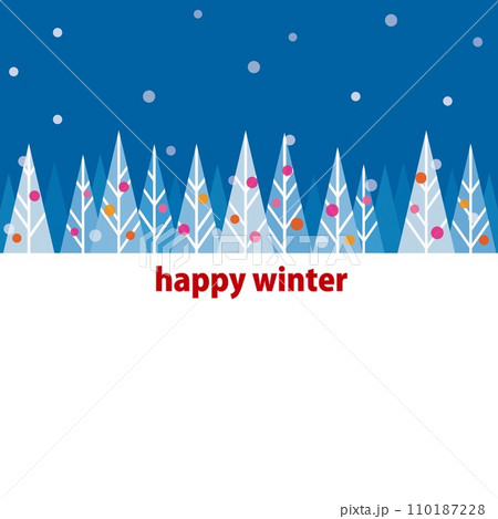 happy winter 雪風景 happy winter 雪風景 110187228