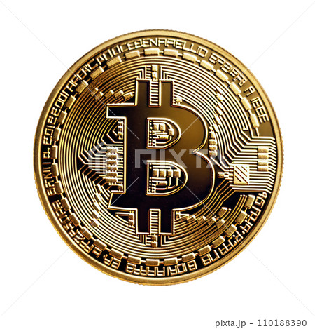 Bitcoin on the transparent background 110188390