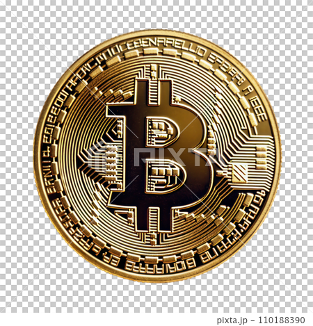 Bitcoin on the transparent background 110188390