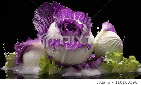 cabbage on the transparent background 110188398