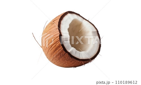 A coconut on the transparent background A coconut on the transparent background 110189612