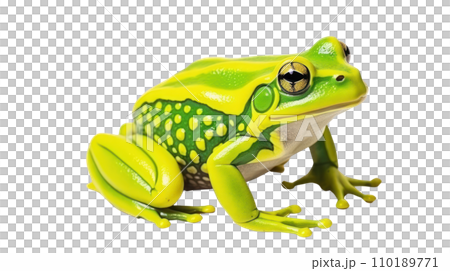 Frog beautiful colorful on the transparent background Frog beautiful colorful on the transparent background 110189771