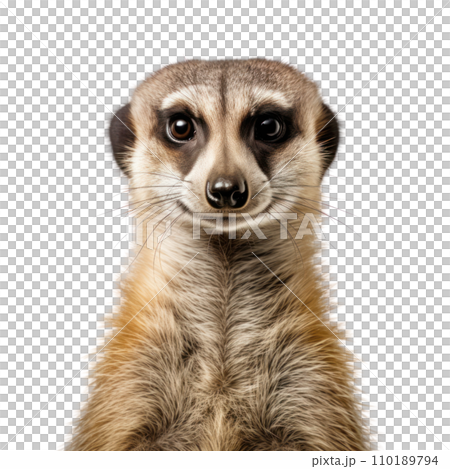 A meerkat on the transparent background A meerkat on the transparent background 110189794