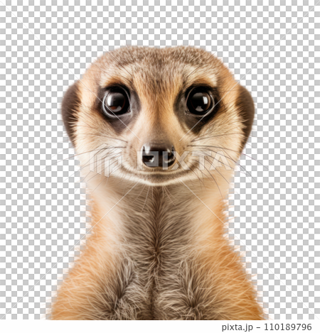 A meerkat on the transparent background A meerkat on the transparent background 110189796