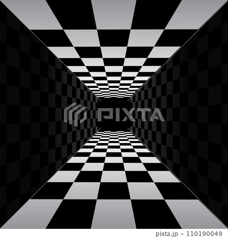 Checkered perspective gradient background 110190049