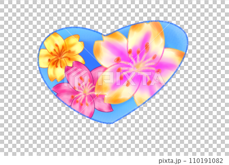 Heart mark heralding the arrival of spring 110191082