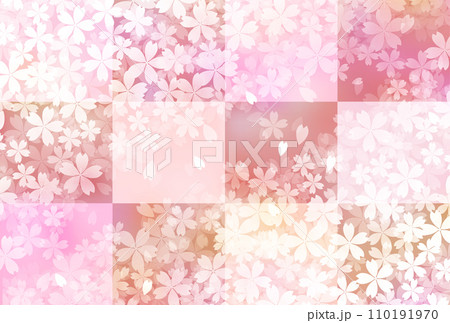 桜　春　和柄　背景	 110191970