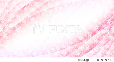 桜　春　和柄　背景	 110191971