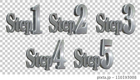 3DCG characters [Step1/Step2/Step3/Step4/Step5] Silver, Silver 110193008