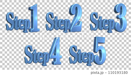 3DCG characters [Step1/Step2/Step3/Step4/Step5] Blue, Blue 110193180