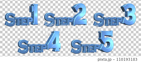 3DCG characters [Step1/Step2/Step3/Step4/Step5] Blue, Blue 110193183