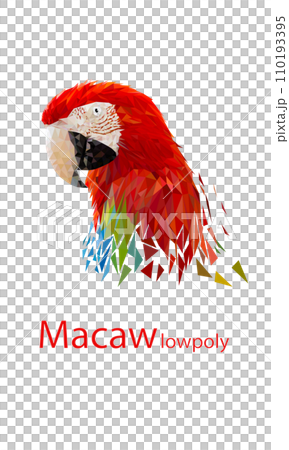 transparency image Polygon Graphics Red and green color macaw parrot illustration transparency image Polygon Graphics Red and green color macaw parrot illustration 110193395