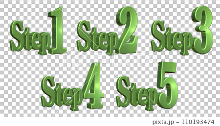 3DCG characters [Step1/Step2/Step3/Step4/Step5] Green, Green 110193474