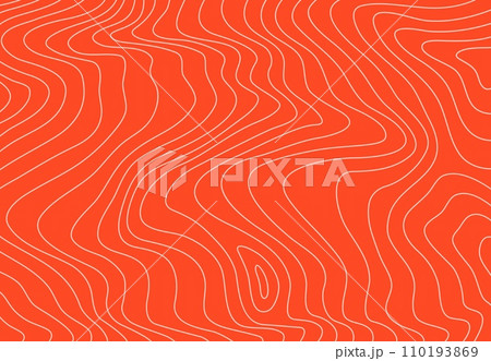 Salmon fish meat pattern background, red texture. Trout fish fresh fillet, salmon raw steak vector pattern or texture. Japanese cuisine sushi meal cooking ingredient, keto and seafood diet background 110193869