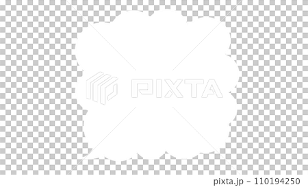 simple fluffy speech bubble 110194250