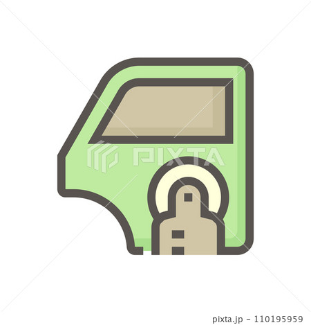 Car paint and repair service vector icon design, 48x48 pixel perfectand editable stroke. Car paint and repair service vector icon design, 48x48 pixel perfectand editable stroke. 110195959