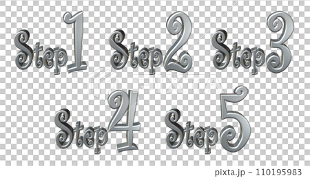 3DCG characters [Step1/Step2/Step3/Step4/Step5] Silver, Silver 110195983
