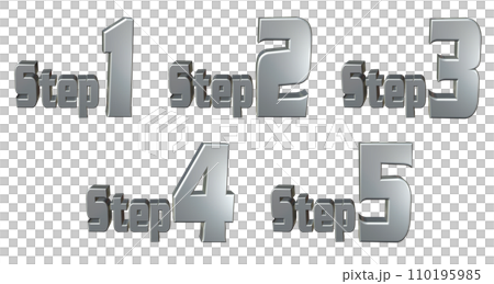 3DCG characters [Step1/Step2/Step3/Step4/Step5] Silver, Silver 110195985