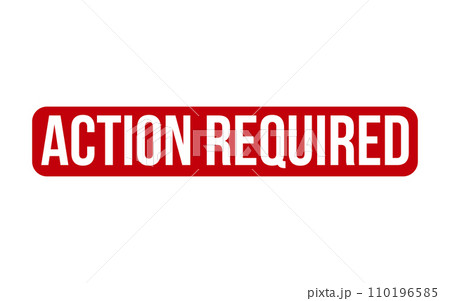 Action Required Rubber Stamp Seal Vector 110196585