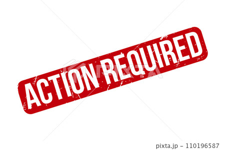 Action Required Rubber Stamp Seal Vector 110196587