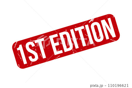 1st Edition Rubber Stamp Seal Vector 1st Edition Rubber Stamp Seal Vector 110196621