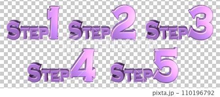 3DCG characters [Step1/Step2/Step3/Step4/Step5] Purple, purple 110196792