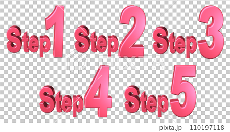 3DCG角色[Step1/Step2/Step3/Step4/Step5] 紅色，紅色 110197118