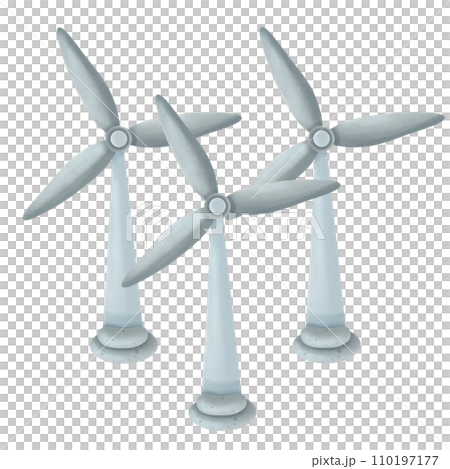 Wind turbines, clean energy for the world 110197177