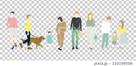 オシャレな人物イラスト 110199506