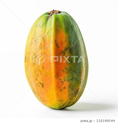 Papaya fruit isolated on a white Papaya fruit isolated on a white 110199544