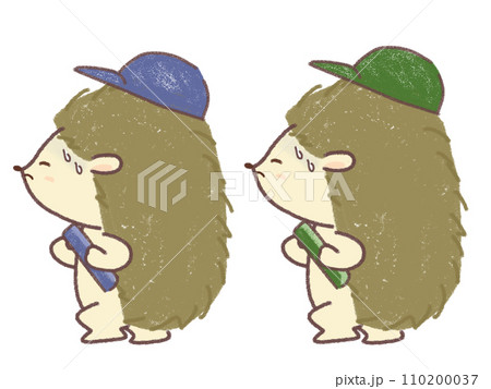 苦しそうに走るハリネズミのイラスト 苦しそうに走るハリネズミのイラスト 110200037