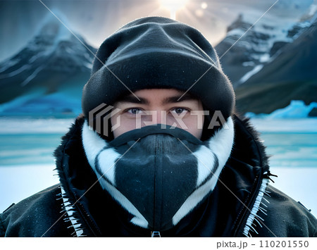 Antarctica: man sharp detailed high quality wonderland. 110201550