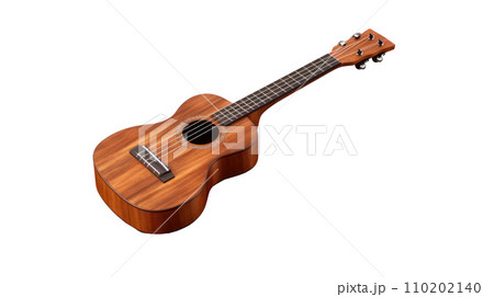 Wooden ukulele on the transparent background 110202140