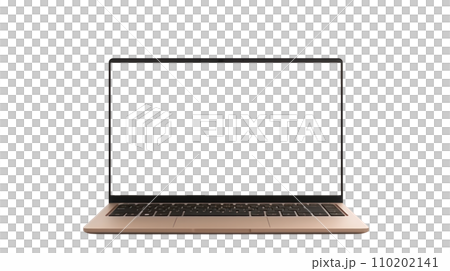 A laptop on the transparent background 110202141