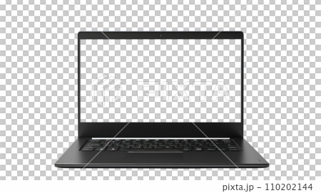 A laptop on the transparent background 110202144