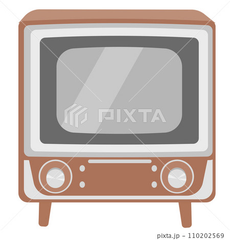 レトロなテレビのイラスト 110202569