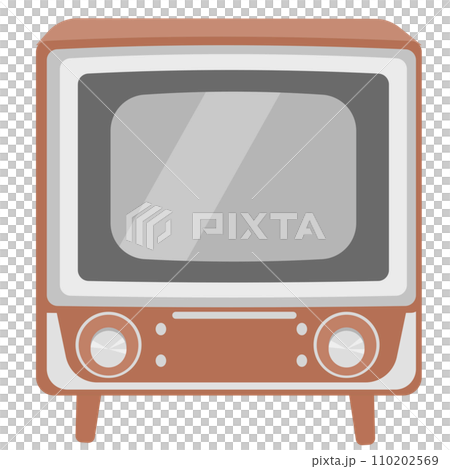 レトロなテレビのイラスト 110202569