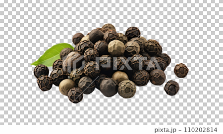 black pepper on the transparent background 110202814