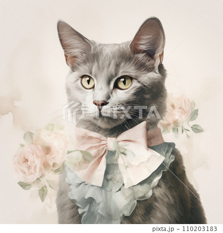 A beautiful cat portrait 110203183