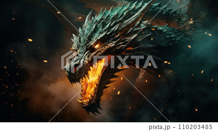 A dragon that embodies the forces of nature A dragon that embodies the forces of nature 110203485