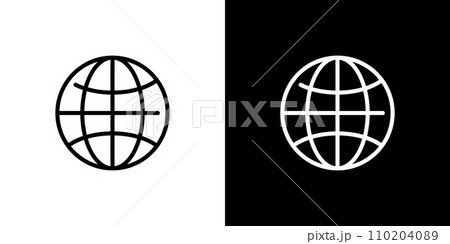 地球アイコン 地球アイコン 110204089