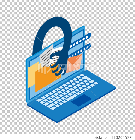 サイバーリスクのイメージイラスト 110204577