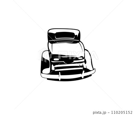 1932 Ford Caupe car. Vintage car logo silhouette. isolated white background view from side. Best for logo, badge, emblem, icon, sticker design 1932 Ford Caupe car. Vintage car logo silhouette. isolated white background view from side. Best for logo, badge, emblem, icon, sticker design 110205152