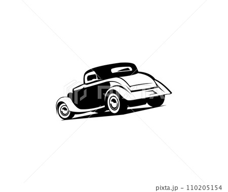1932 ford coupe car silhouette logo concept emblem isolated 1932 ford coupe car silhouette logo concept emblem isolated 110205154