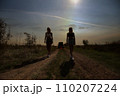 an accident on the road, a car broke down, two beautiful girl models are waiting. A problem with the car. Friends waiting for service. In the countryside . High quality photo 110207224