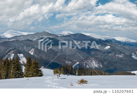 Winter snowy Carpathian mountains, Ukraine Winter snowy Carpathian mountains, Ukraine 110207601