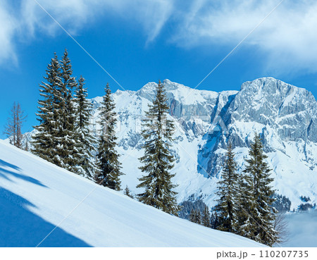 Winter mountain landscape 110207735