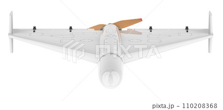Kamikaze drone, front view. 3D rendering 110208368