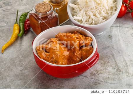 Indian cuisine - chicken butter masala 110208714